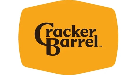 And Cracker Barrel's new logo.