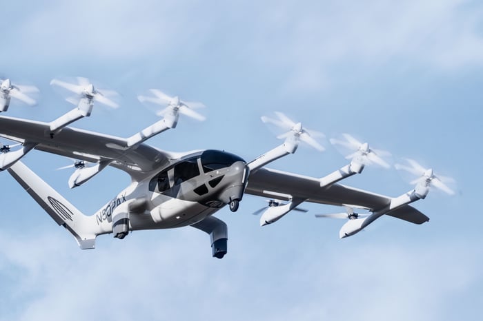 Archer Aviation's Midnight aircraft in flight.