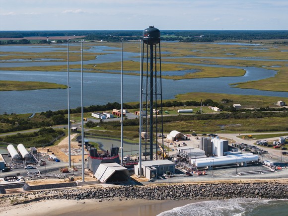 Rocket Lab's LC-3 launch complex.