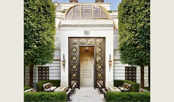 The entrance to RH Paris.
