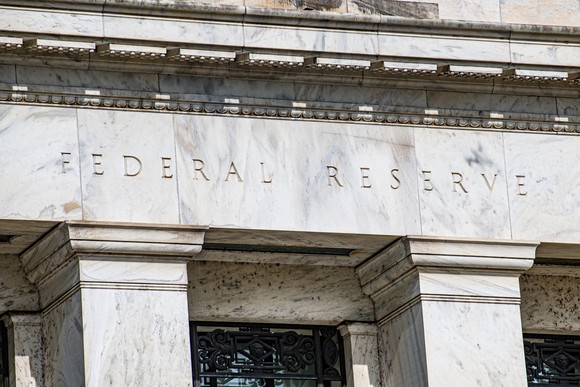 The Federal Reserve building.