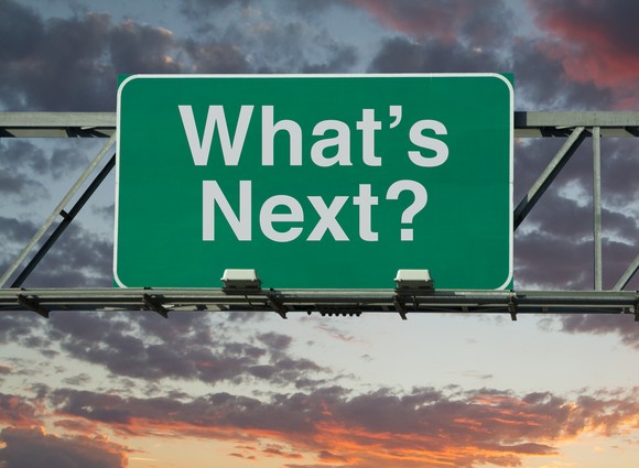 A sign that reads "What's Next?"
