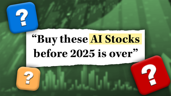 Image that reads "Buy these AI Stocks before 2025 is over"