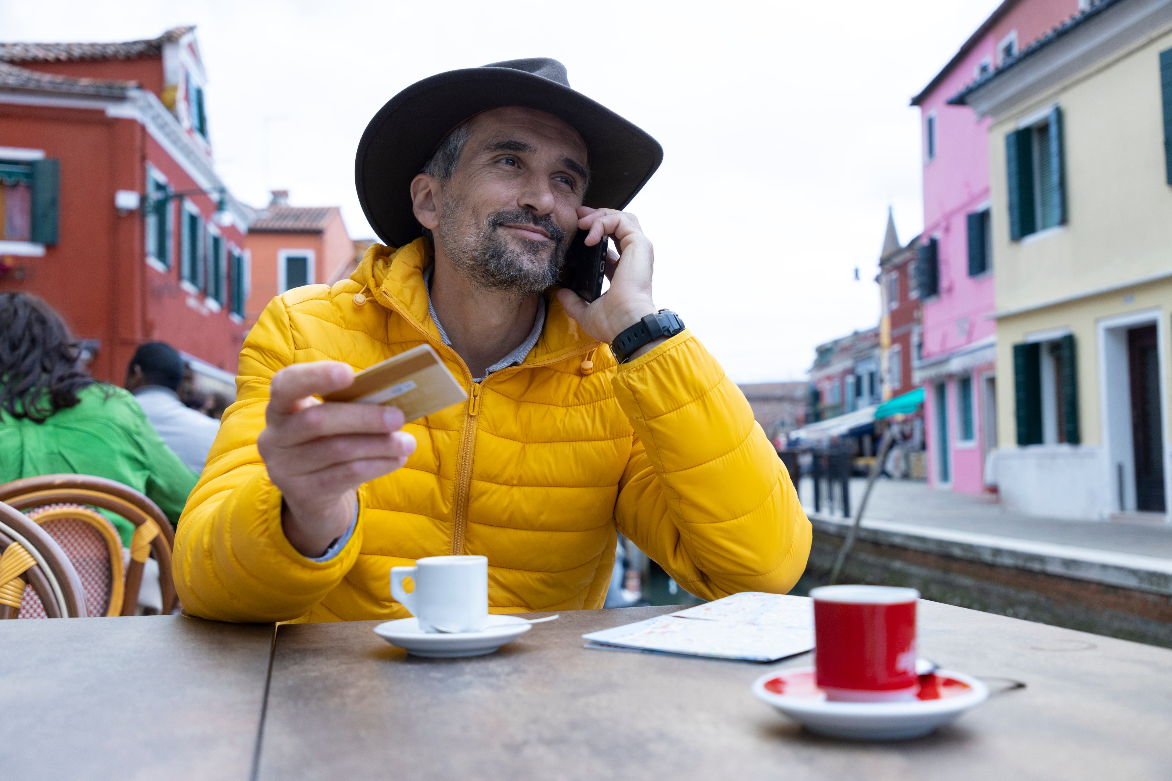 on the phone shopping online