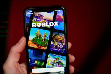 A smartphone screen showing the Roblox app
