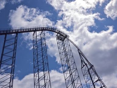 Rollercoaster at peak