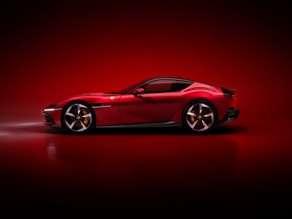 A red sports car.