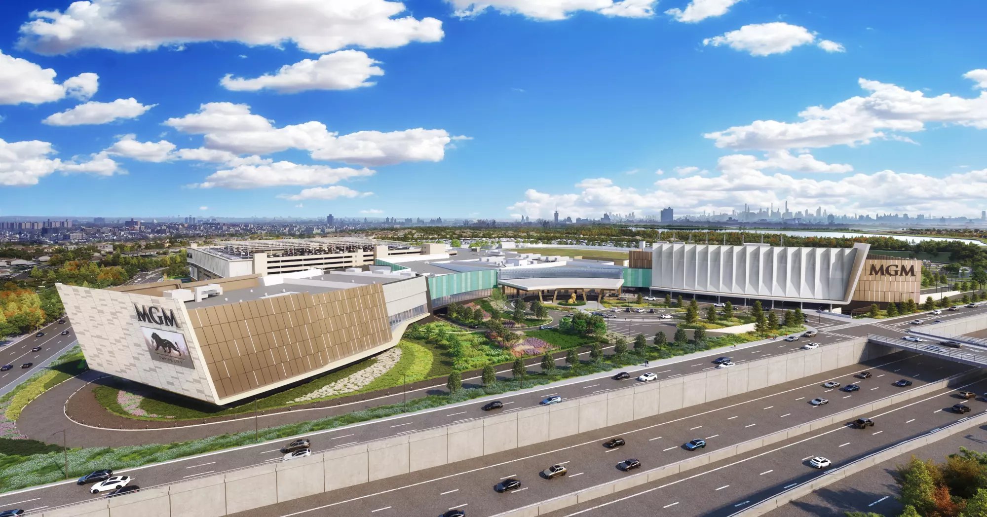 A rendering of the potential MGM Empire City Casino.