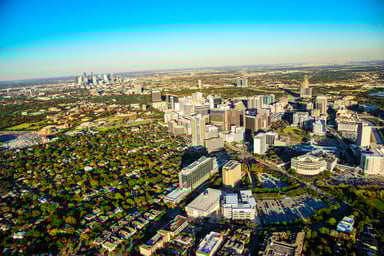 Sprawling Houston, Texas skyline
