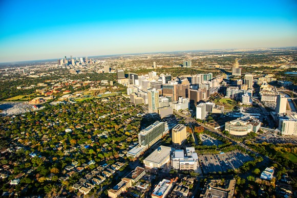 Sprawling Houston, Texas skyline