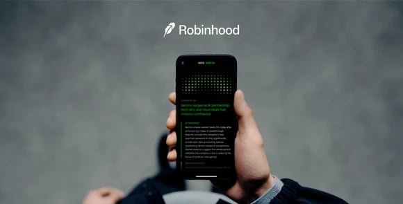 Robinhood's AI assistant on a smartphone.