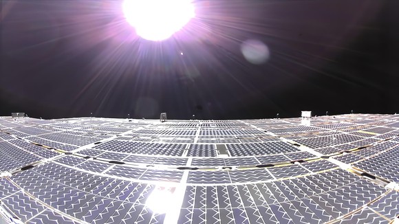 An AST satellite in space.