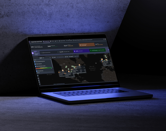 A computer showing Palantir's AIP.