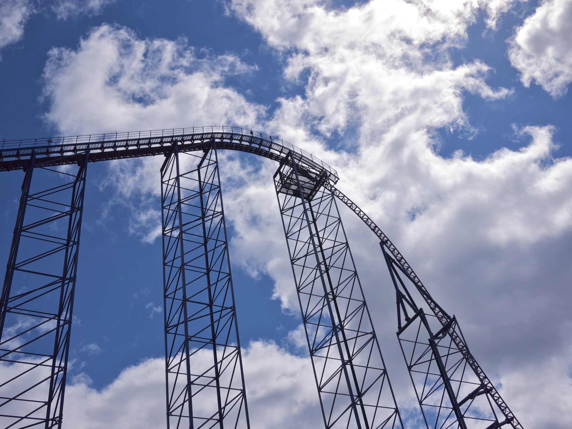 Rollercoaster at peak