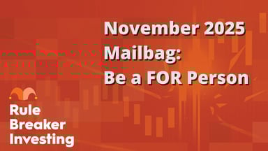 November 2025 Mailbag- Be a FOR Person