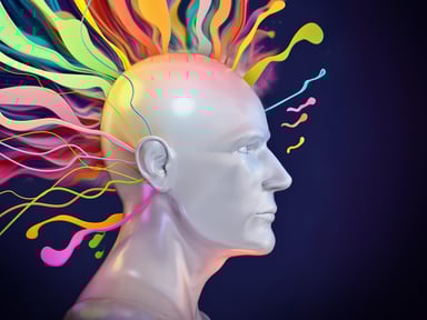 Digital art head colors