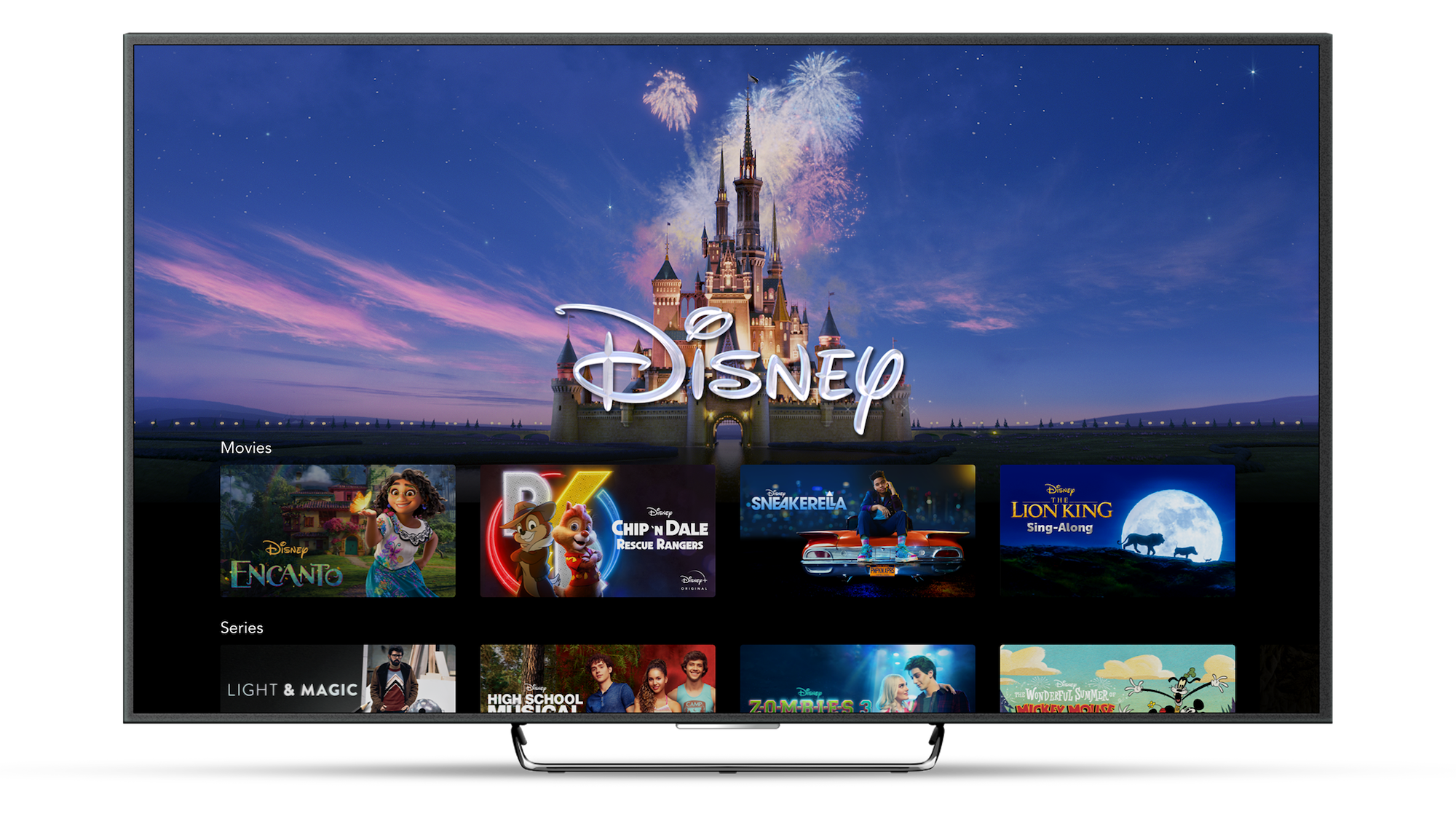 Disney+ landing page