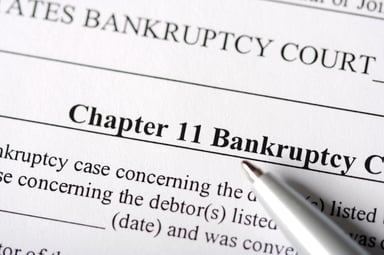Getty - chapter 11 bankruptcy filing broke