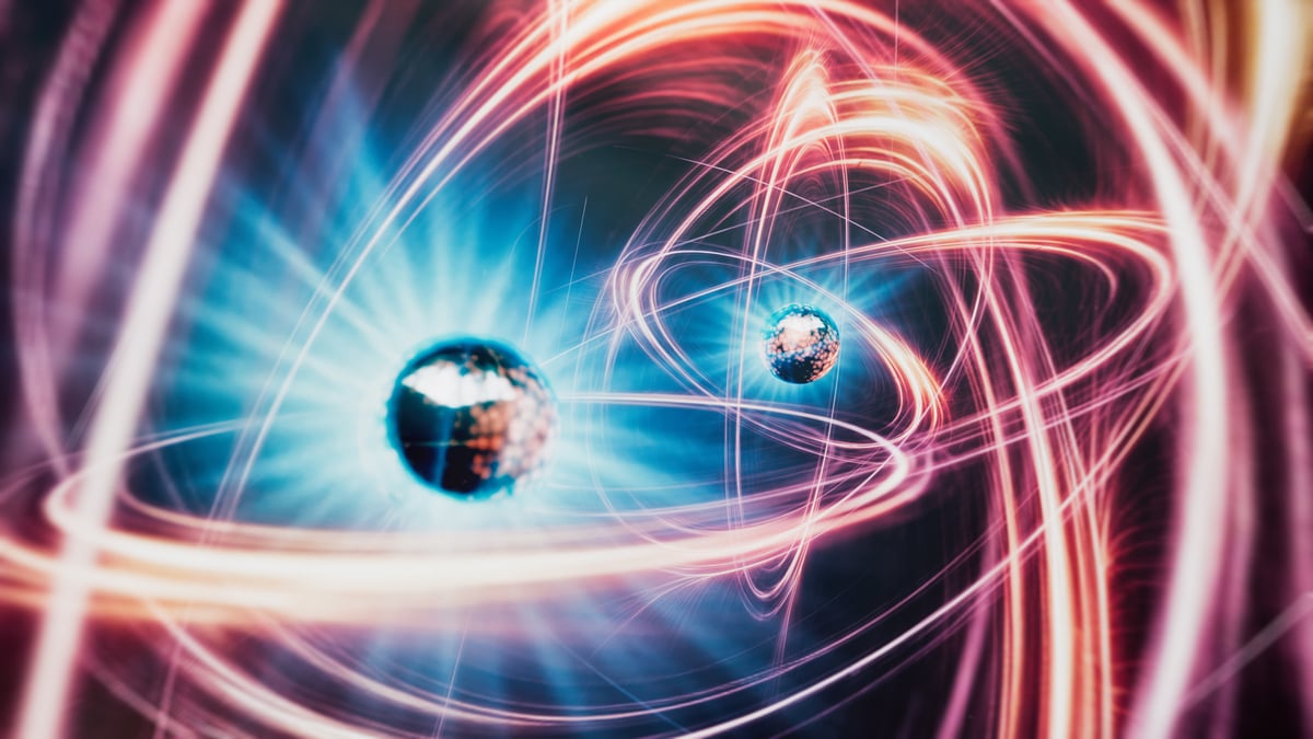 An artist representation of qubits.