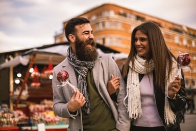 Getty - couple at fair happy smiling