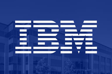 IBM International Business Machines logo blue