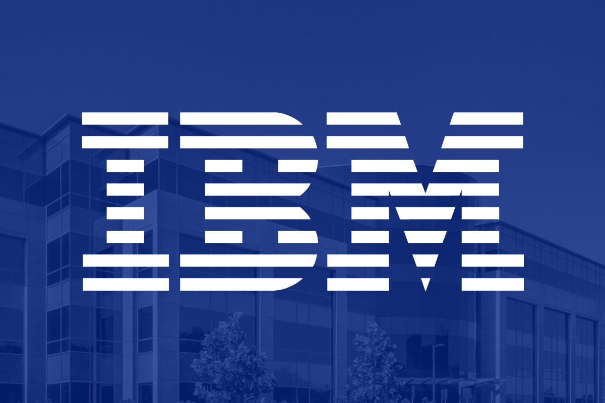 IBM International Business Machines logo blue