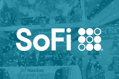 SoFi logo layered on top of a SoFi image