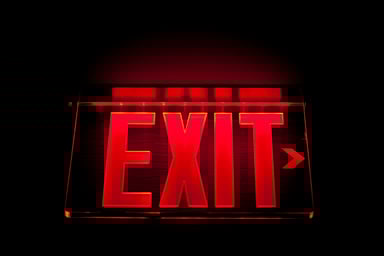 Illuminated exit sign