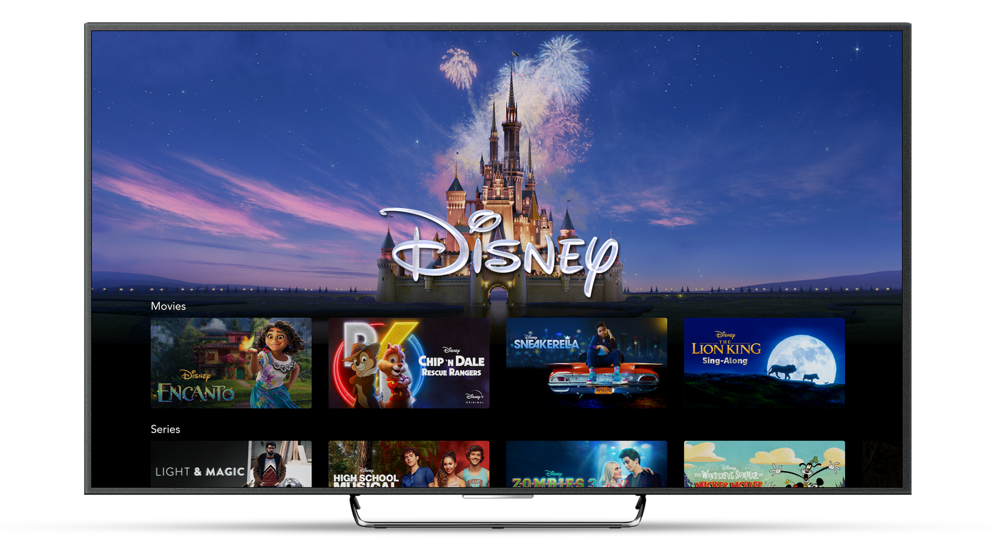 Disney+ landing page