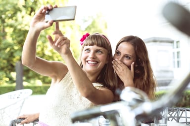 Friends taking a selfie
