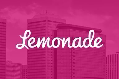 Lemonade logo on top of building image