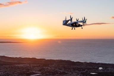 Joby_Aircraft_In-Flight_Sunset_01_2022