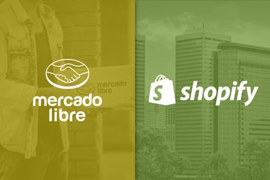 MercadoLibre and Shopify logos