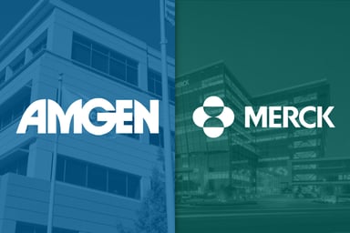 Amgen and Merck logos