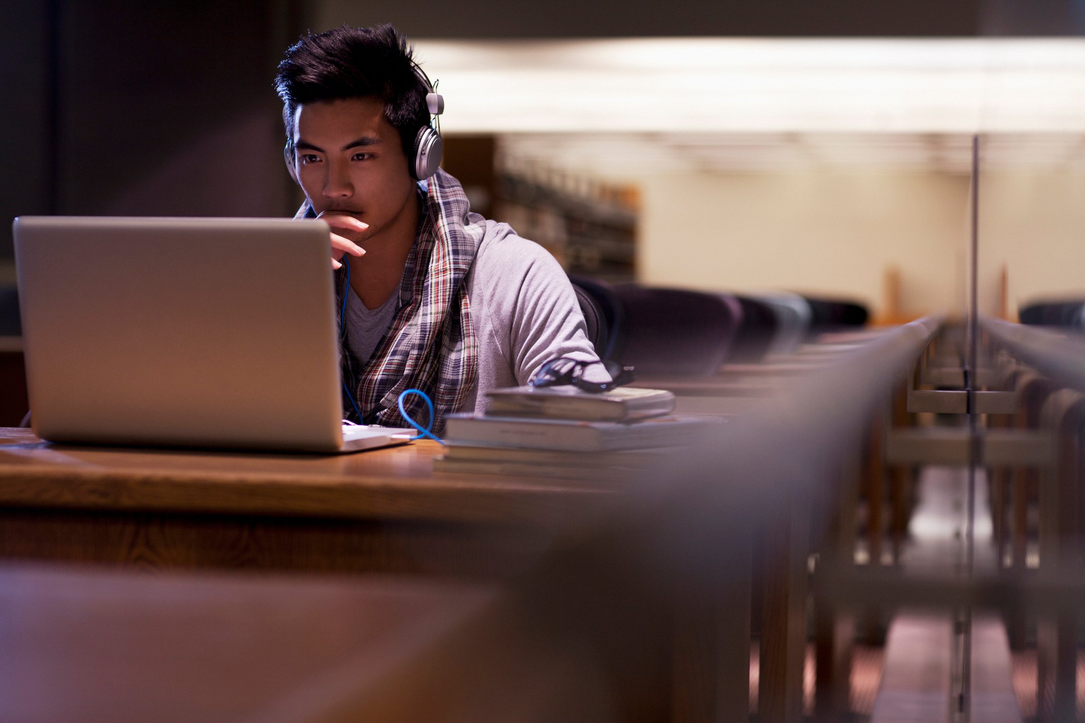 a person looking at a laptop (2)