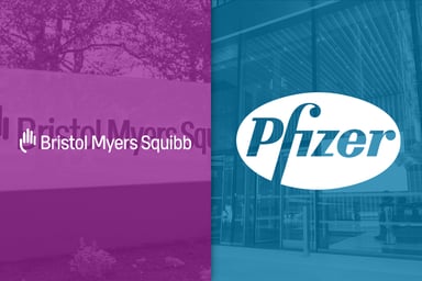 Bristol Myers Squibb and Pfizer logos