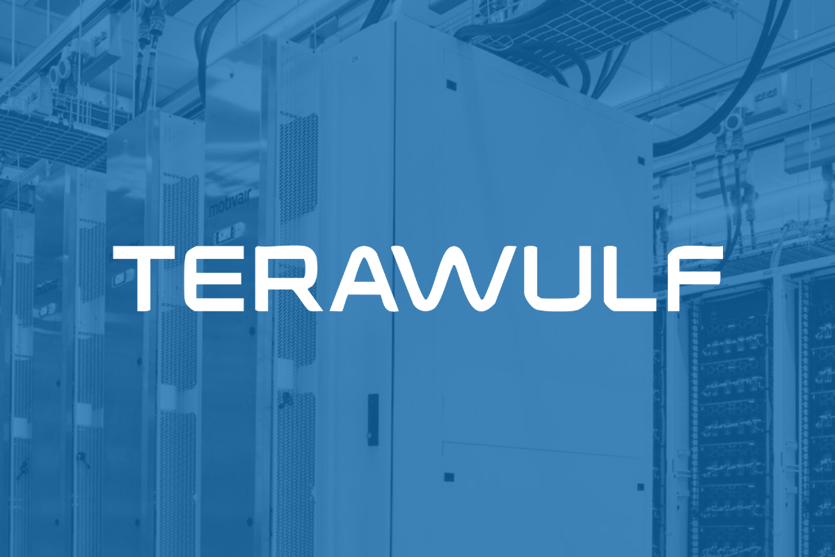 WULF TeraWulf logo blue