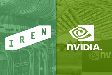Nvidia and Iren logos
