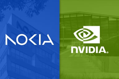 Nokia and Nvidia logo side by side