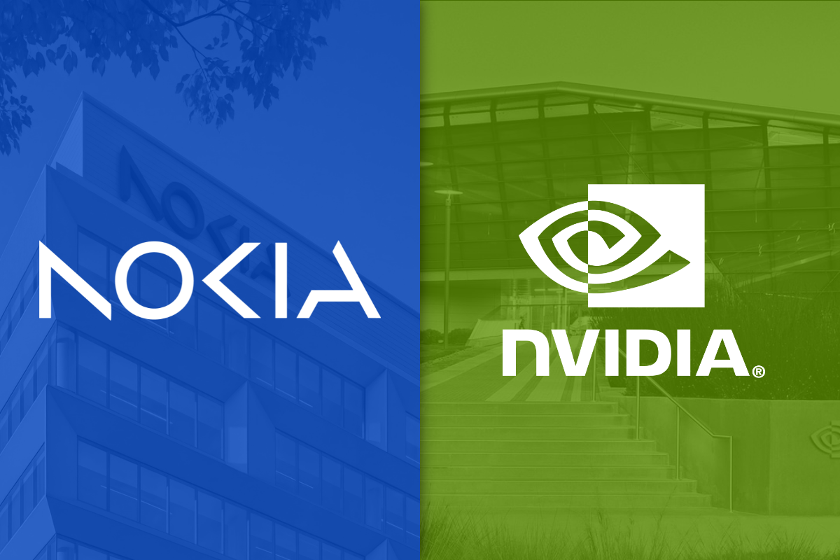 Nokia and Nvidia logo side by side