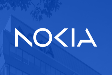 NOK Nokia logo blue