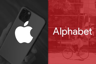 Apple and Alphabet logos