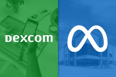 Meta Platforms and Dexcom logos