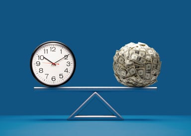 money and clock