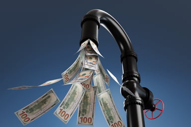 faucet with cash money