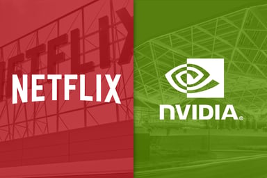 Netflix and Nvidia logos