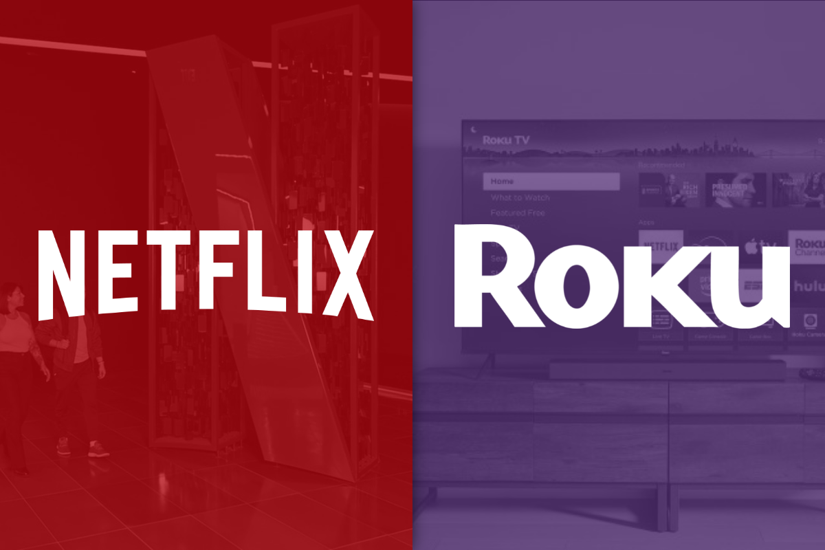 NFLX ROKU logos