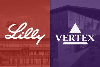 Eli Lilly and Vertex Pharmaceuticals logos