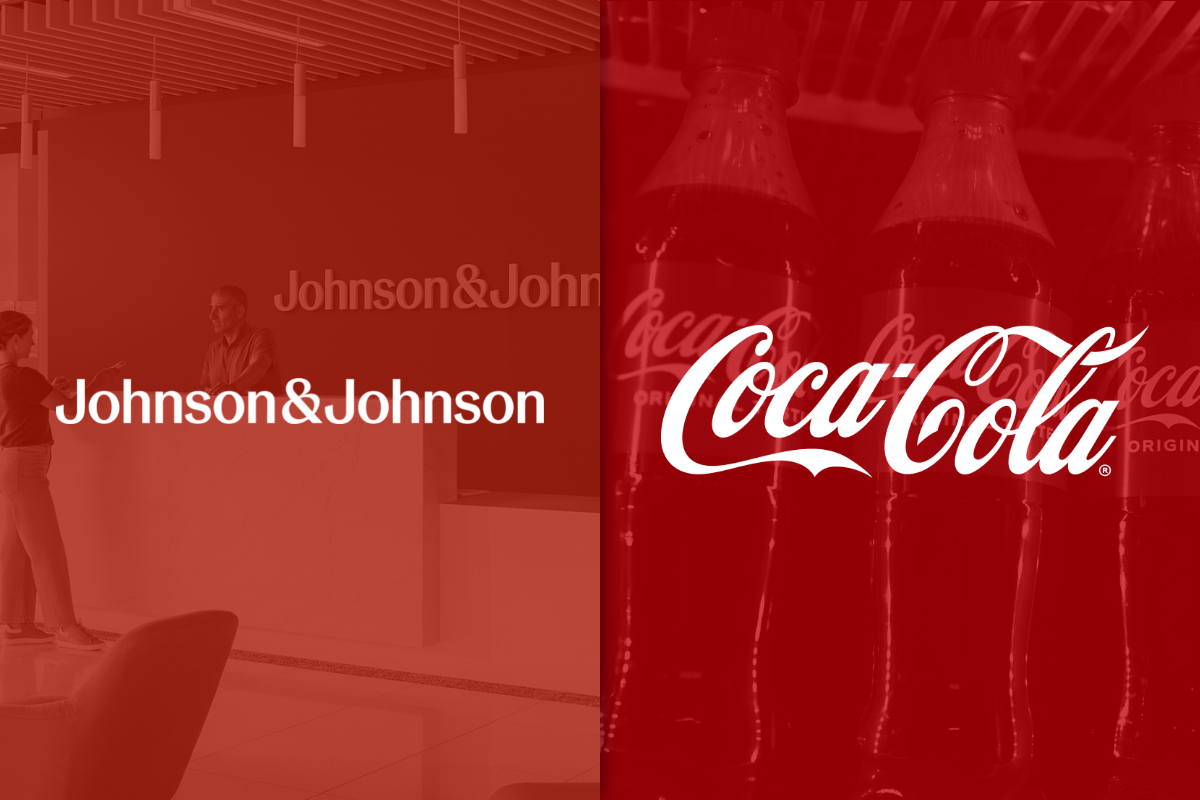 Johnson & Johnson and Coca-Cola logos