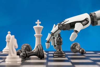 Robot AI playing Chess